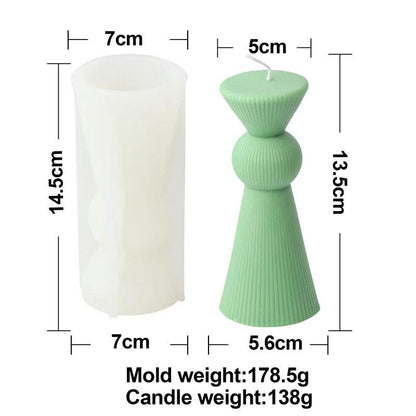 DIY Geometric Silicone Candle Making Mold