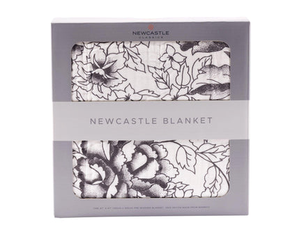American Rose Newcastle Blanket - 100% Natural Bamboo Muslin