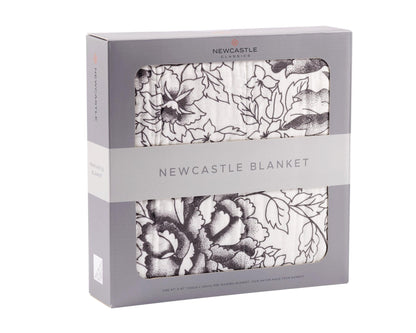 American Rose Newcastle Blanket - 100% Natural Bamboo Muslin