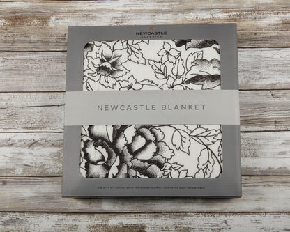 American Rose Newcastle Blanket - 100% Natural Bamboo Muslin
