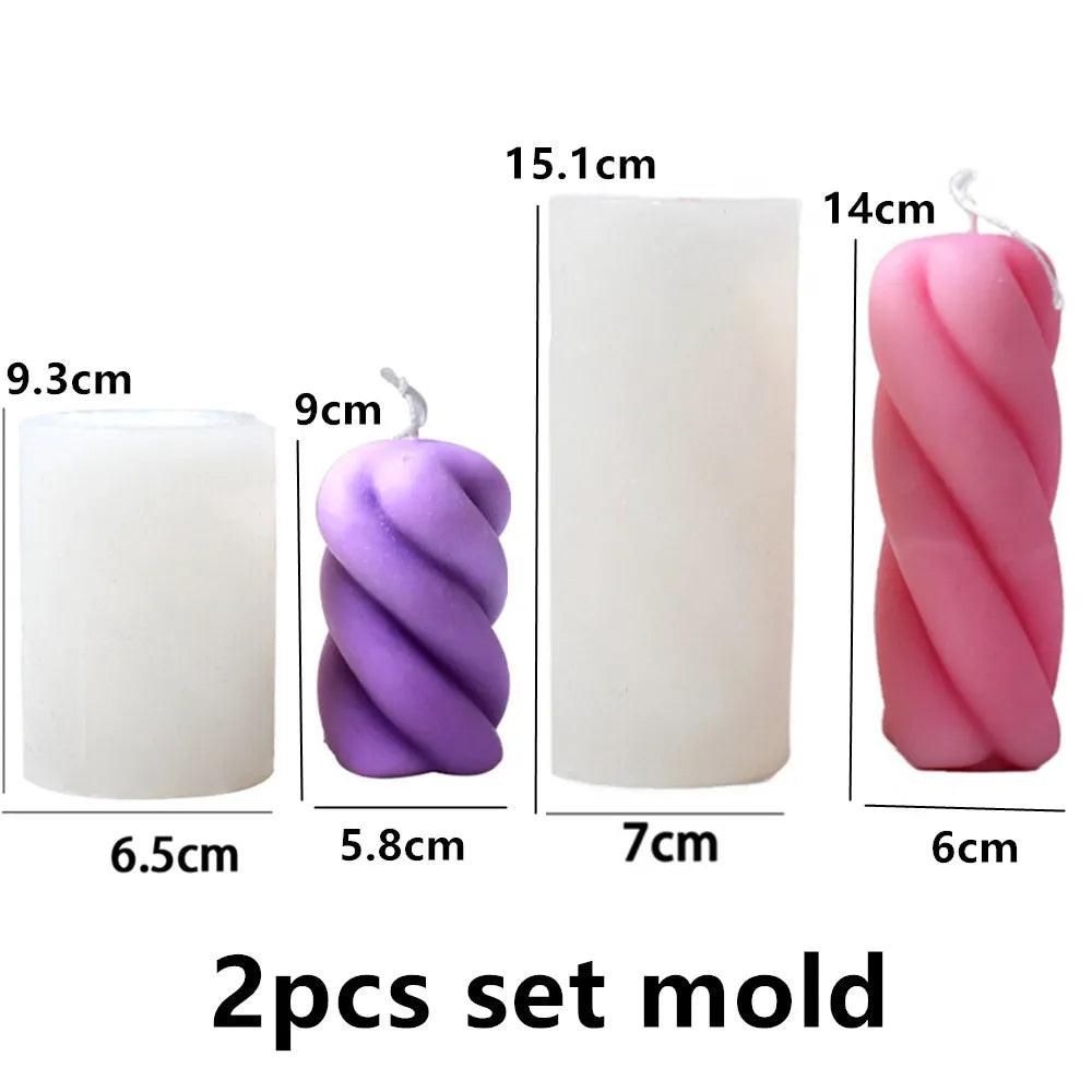 DIY Geometric Silicone Candle Making Mold