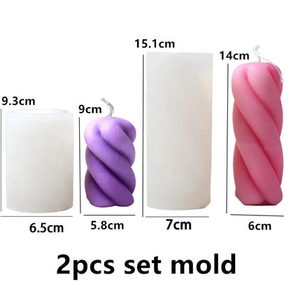 DIY Geometric Silicone Candle Making Mold