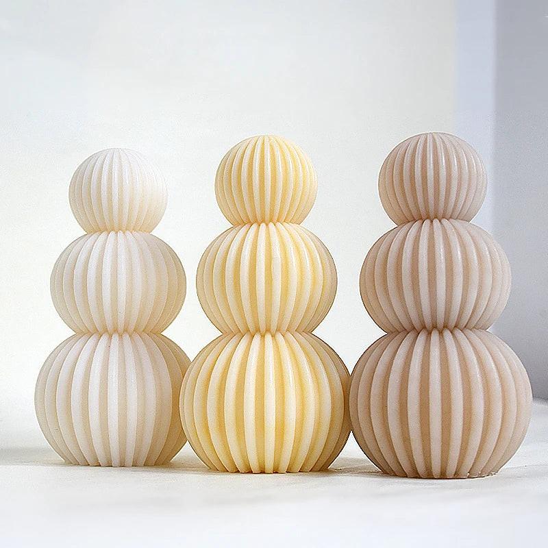 DIY Geometric Silicone Candle Making Mold
