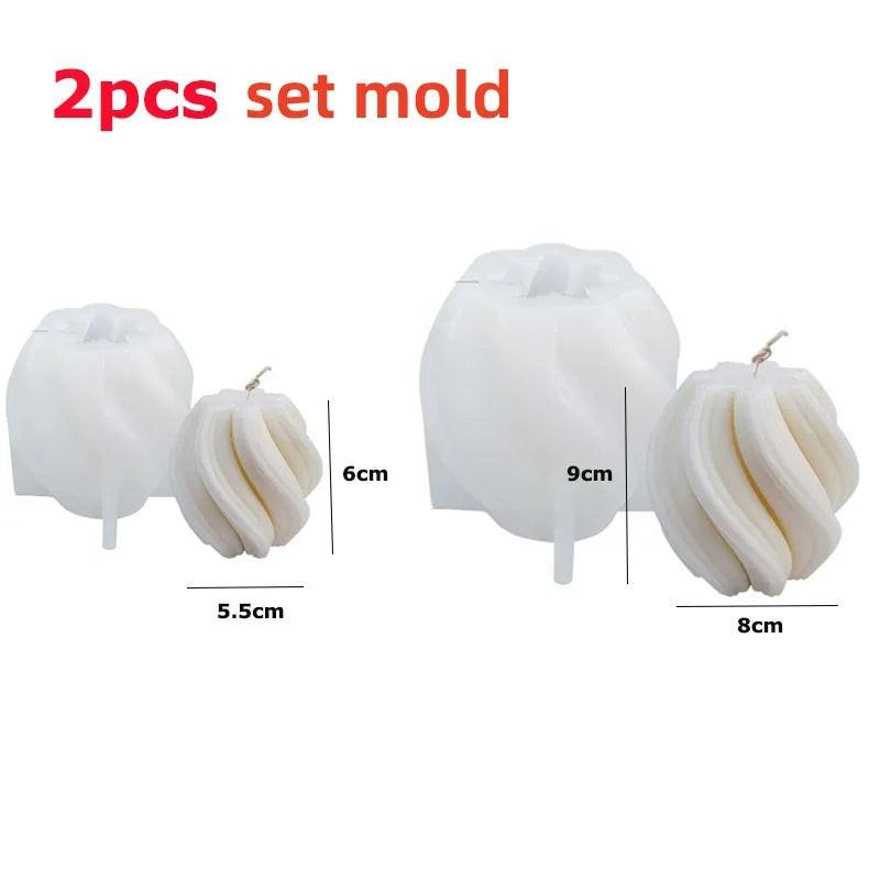 DIY Geometric Silicone Candle Making Mold