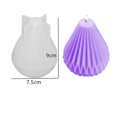 DIY Geometric Silicone Candle Making Mold