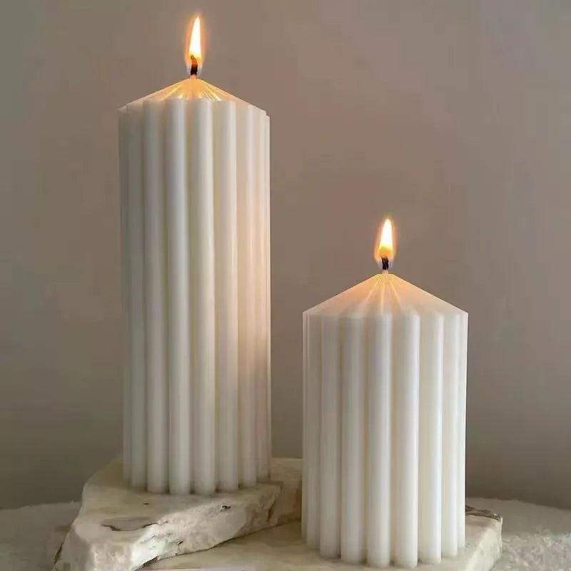DIY Geometric Silicone Candle Making Mold