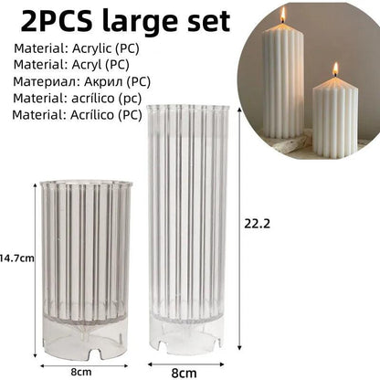 DIY Geometric Silicone Candle Making Mold