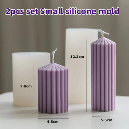 DIY Geometric Silicone Candle Making Mold