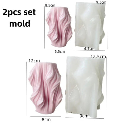 DIY Geometric Silicone Candle Making Mold
