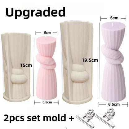 DIY Geometric Silicone Candle Making Mold