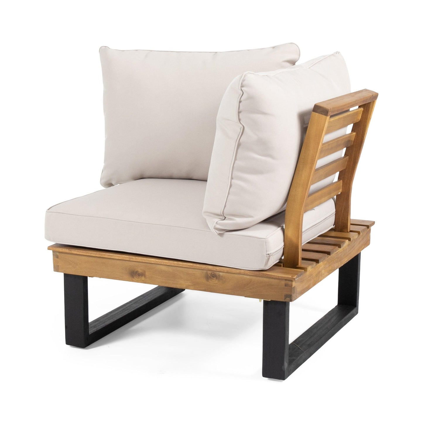 Elegant Sebastian Corner Chair and Coffee Table set designed for modern living spaces, combining style and functionality.