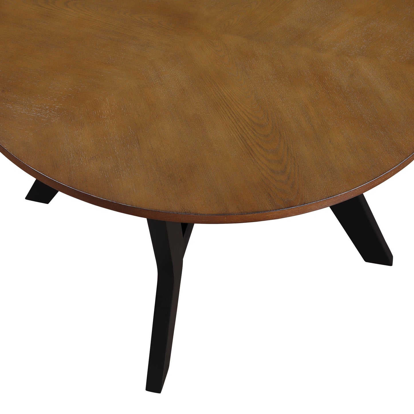 32inch Wood Round Coffee Table for Living Room, Mid Century Farmhouse