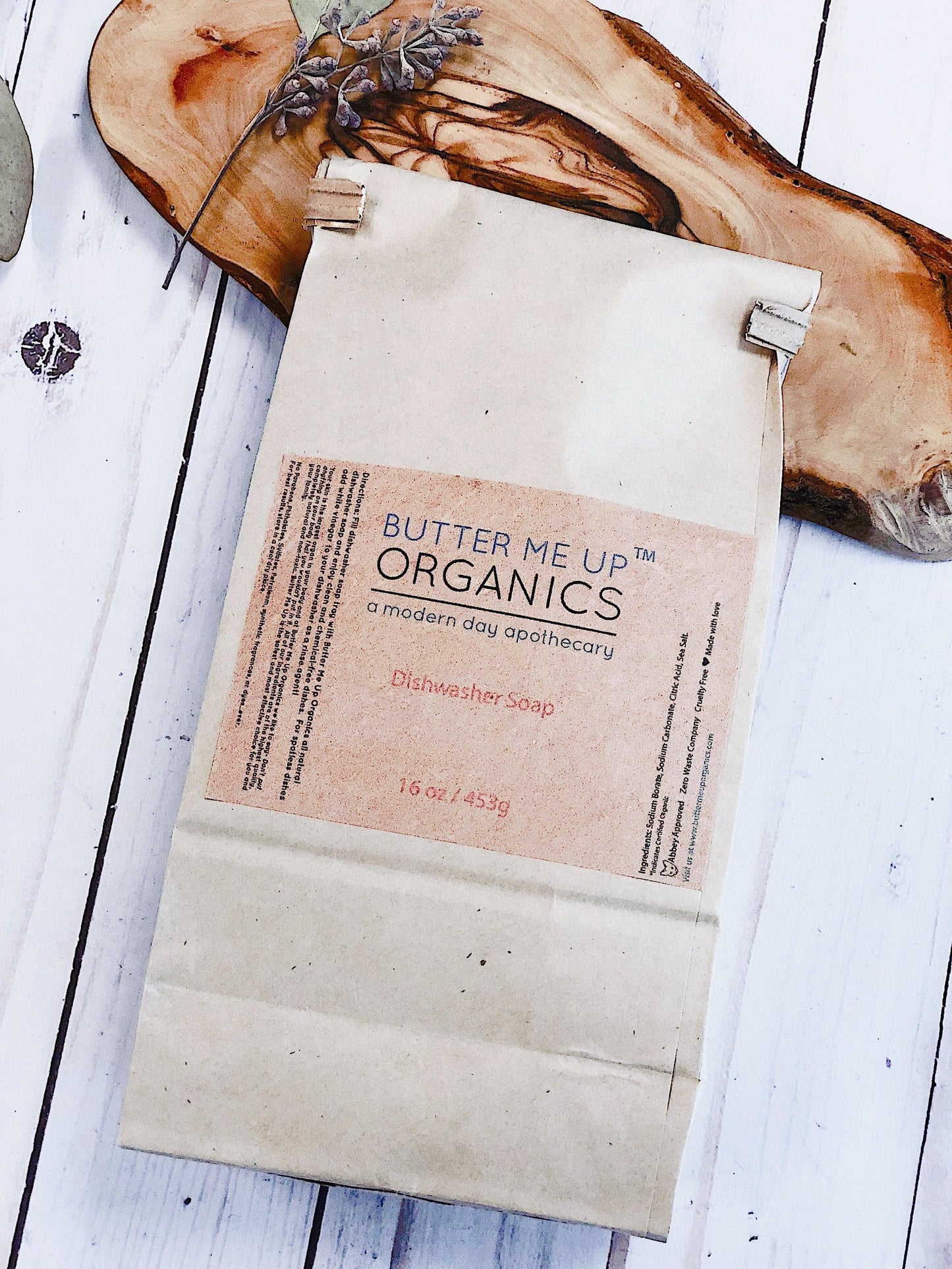 Certified Organic All-Natural Dishwasher Soap