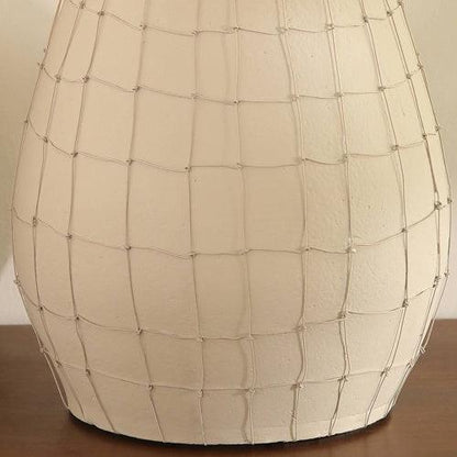 Leianna Handmade Large Terracotta Vase With Wireframe Contemporary Design, Handmade.