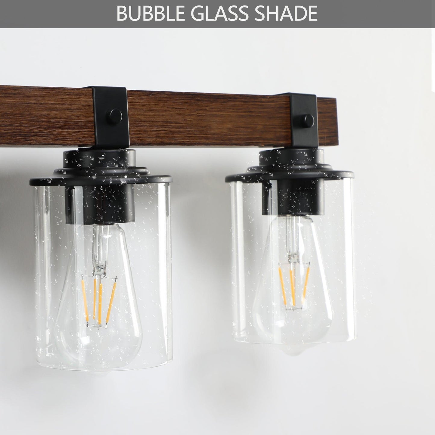 Elegant rustic vanity light fixture designed to enhance bathroom ambiance with vintage charm and warm illumination.