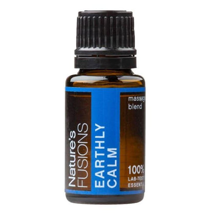 Essential oil bottle with lavender flowers promoting relaxation and stress relief in a serene setting