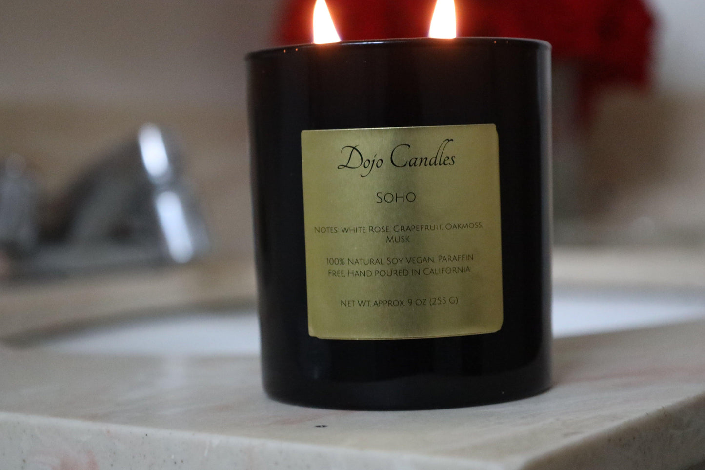 Soho Luxury Candle inspired by Baies Diptyque dupe, offering elegant fragrance and sophisticated home ambiance