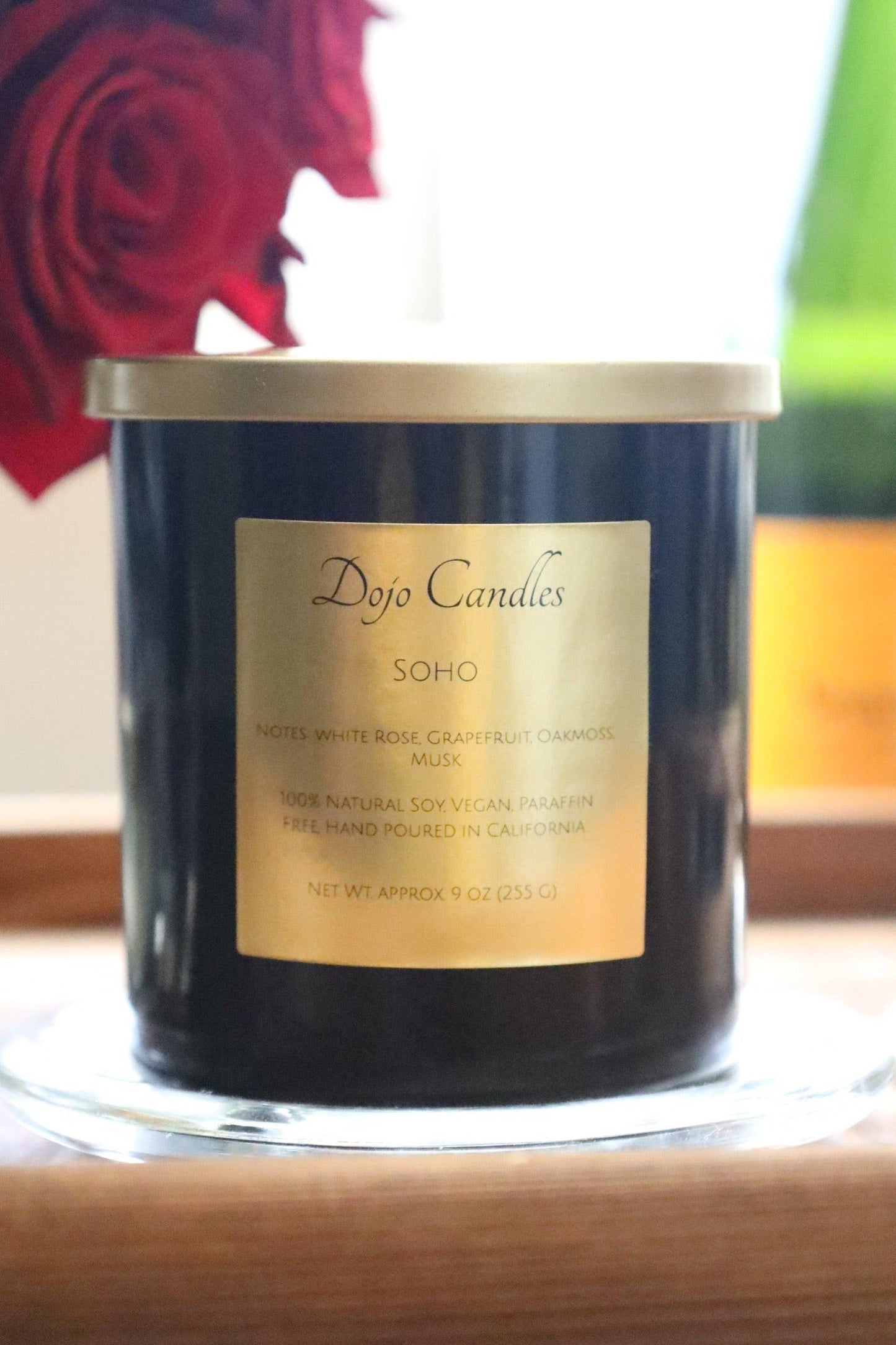 Soho Luxury Candle inspired by Baies Diptyque dupe, offering elegant fragrance and sophisticated home ambiance