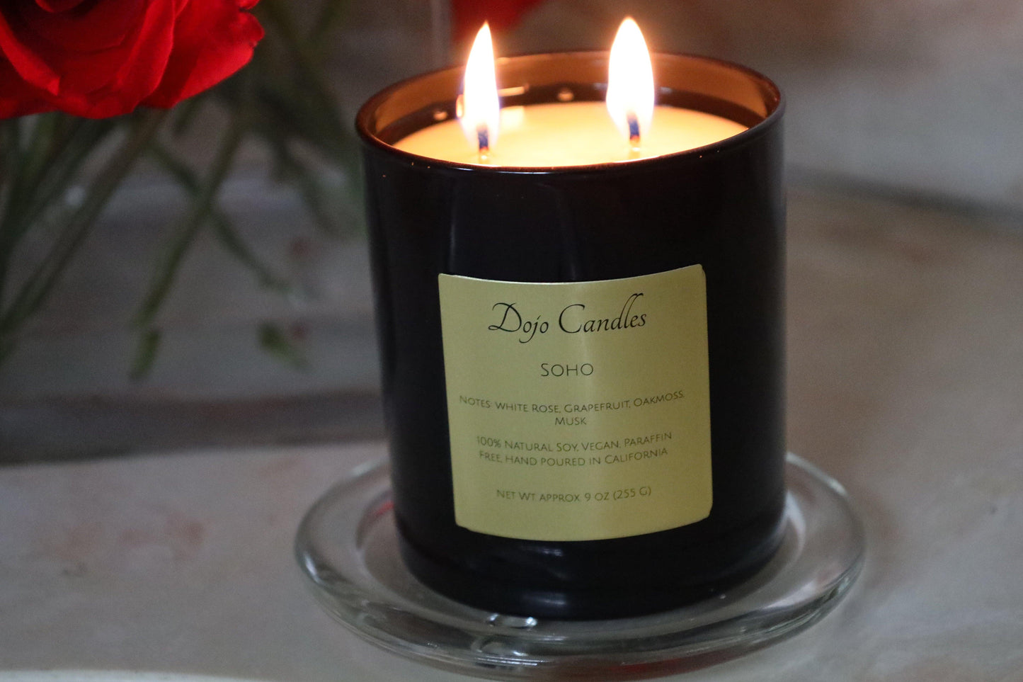 Soho Luxury Candle inspired by Baies Diptyque dupe, offering elegant fragrance and sophisticated home ambiance
