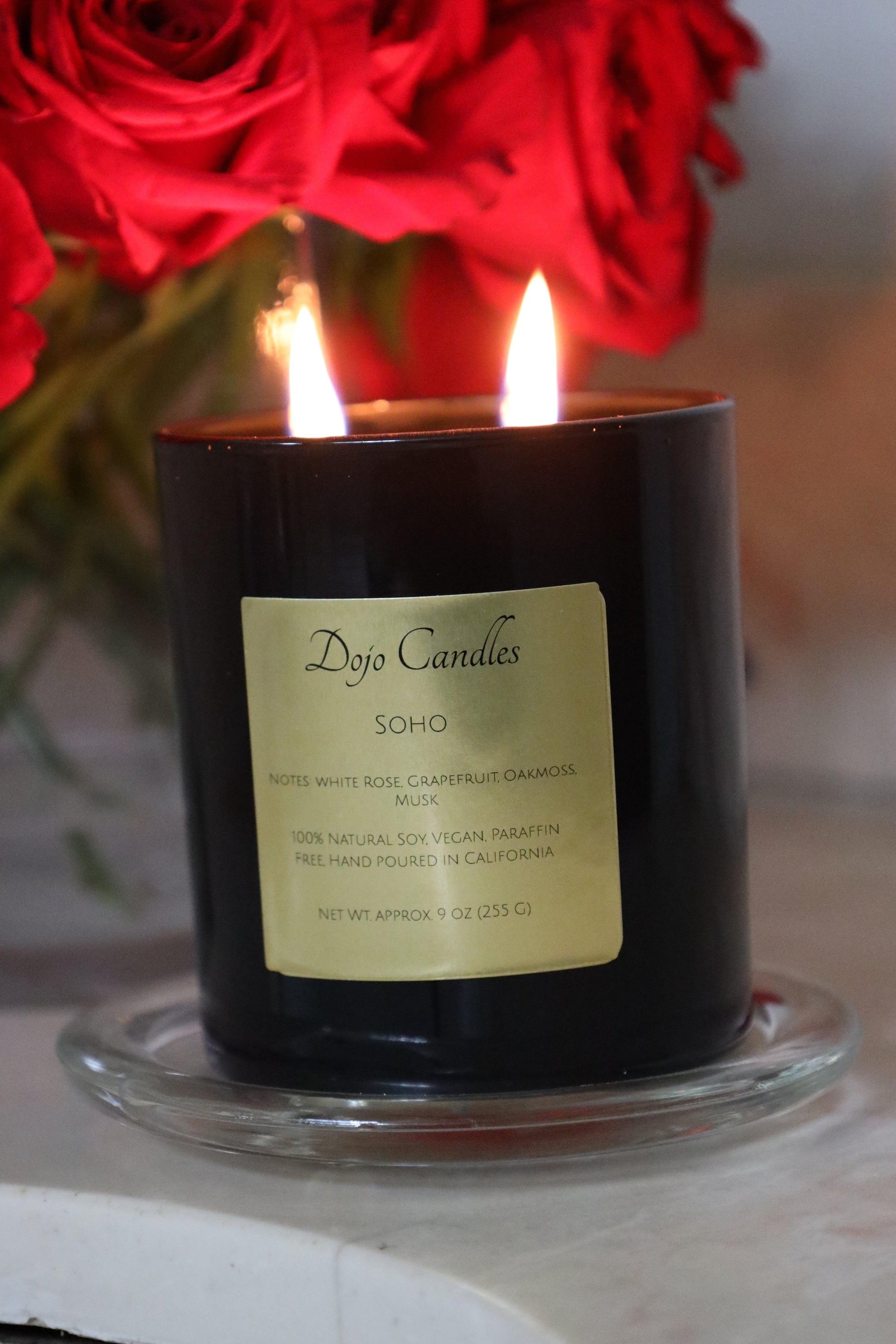 Soho Luxury Candle inspired by Baies Diptyque dupe, offering elegant fragrance and sophisticated home ambiance