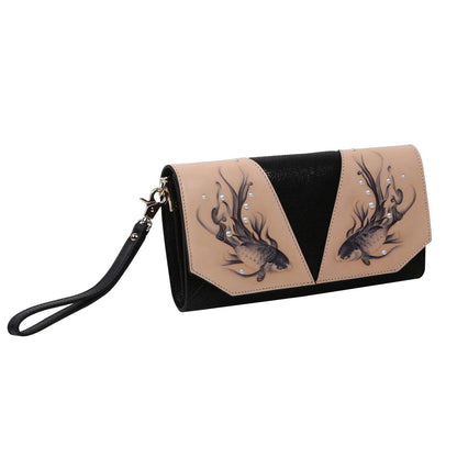 Elegant crossbody bag and stylish clutch combination perfect for formal occasions and daily use