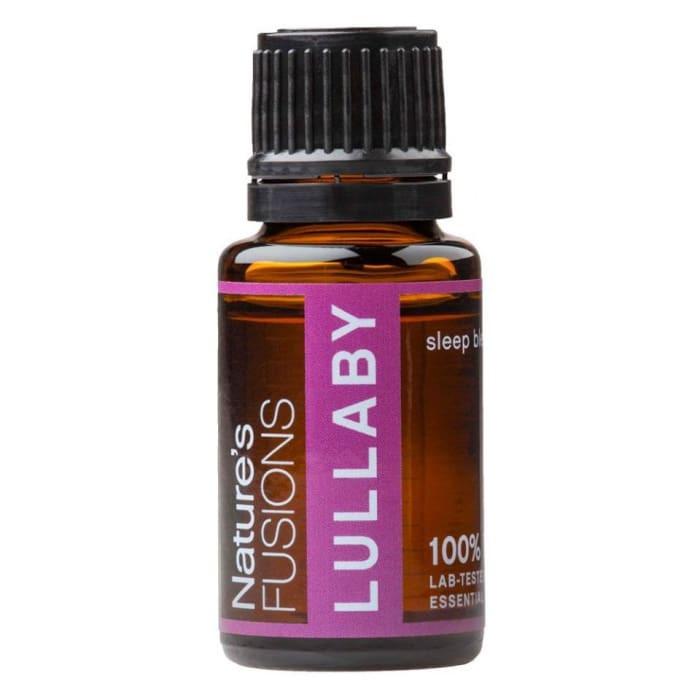 Lullaby essential oil blend promoting restful sleep and relaxation for a peaceful nighttime routine