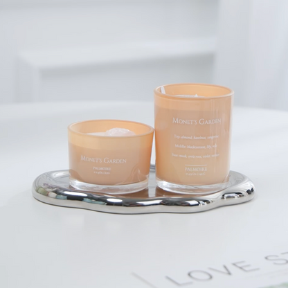 Monet's Garden candle set showcasing elegant floral scents and peaceful ambiance