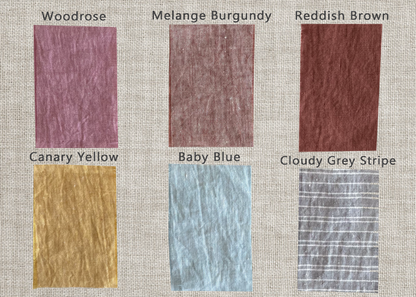 Elegant natural linen napkins arranged neatly on a dining table enhancing eco-friendly decor