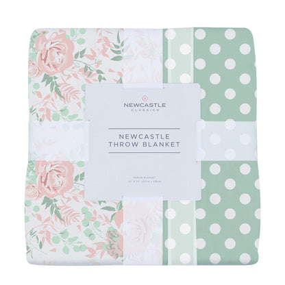 Elegant Desert Rose Muslin Throw showcasing soft fabric and unique floral design, perfect for home décor and comfort.